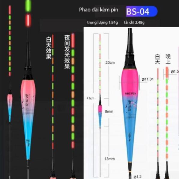 Phao Câu Đài-Có Đèn- Tặng Pin