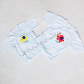 Combo 3 áo cột dây tay ngắn Hotga(Cho bé sơ sinh đến 4-5 tháng)