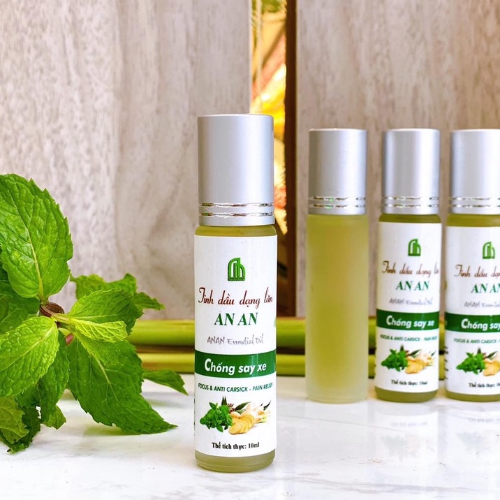 Tinh dầu lăn chống say xe, đuổi muỗi dạng chai lăn bi An An 10ml | BigBuy360 - bigbuy360.vn