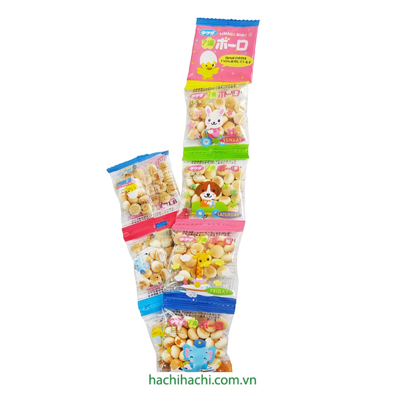Bánh viên Boro trứng sữa Takeda 70g (10g x 7 gói) - Hachi Hachi Japan Shop