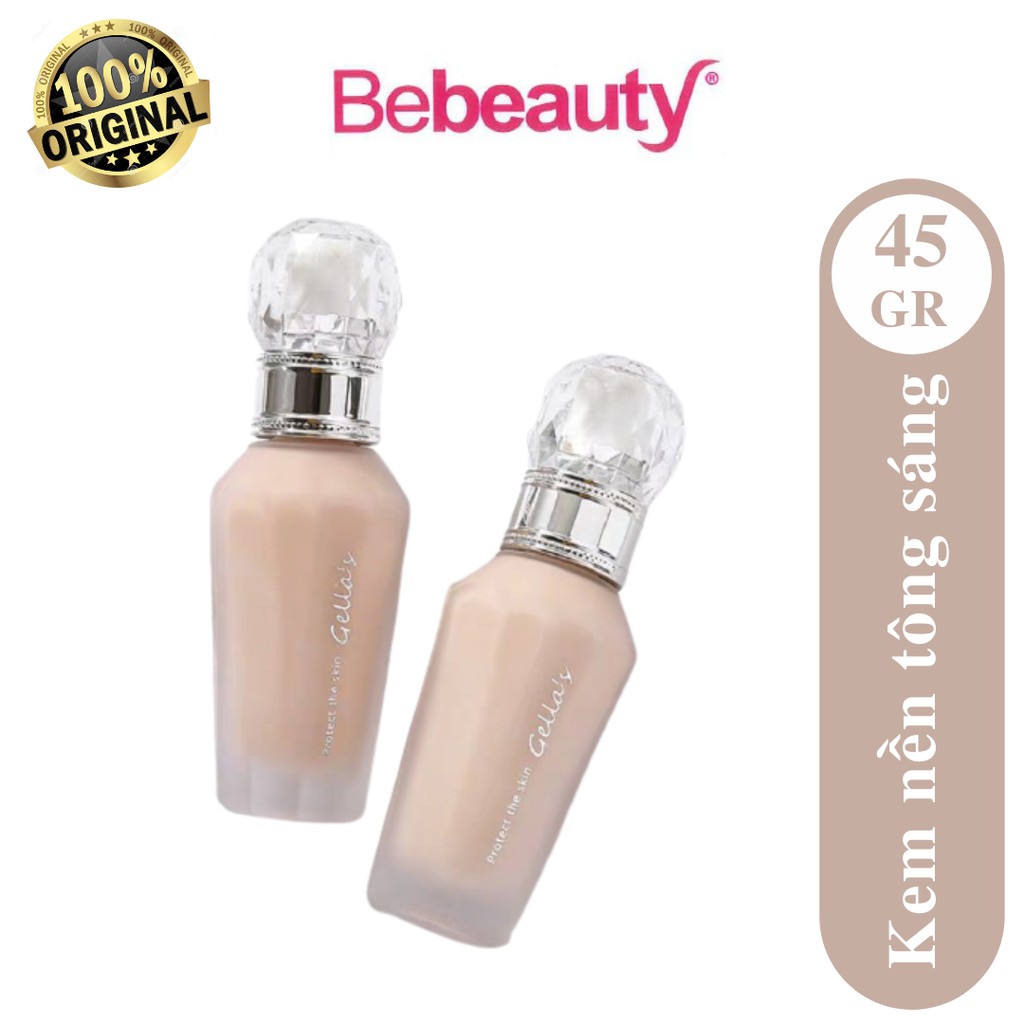 Kem Nền Gella's Clear Flawless Liquid Foundation (45g) - Màu 101 (Tông Sáng)