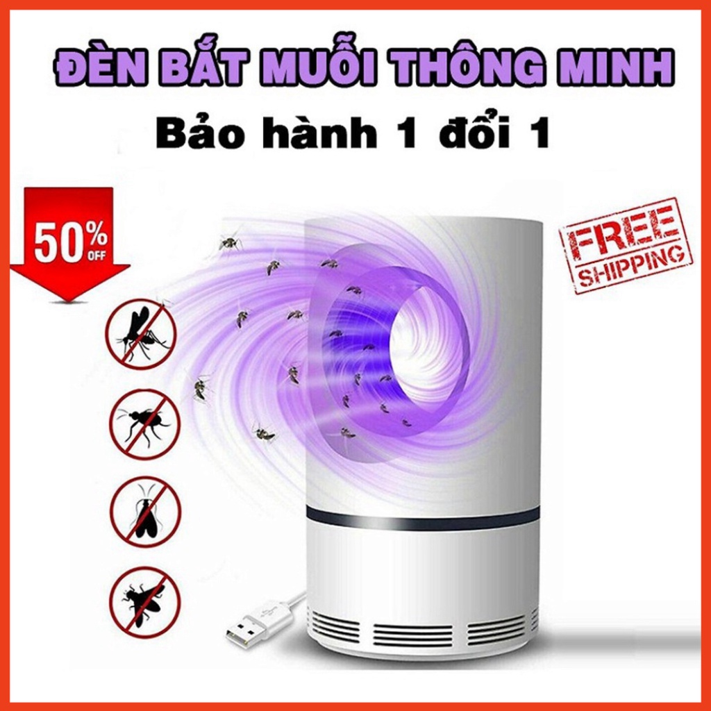 Máy Bắt Muỗi Thông Minh - Đèn Bắt Côn Trùng Hiệu Quả Có Cổng USB Tiện Lợi ⚡ Freeship ⚡