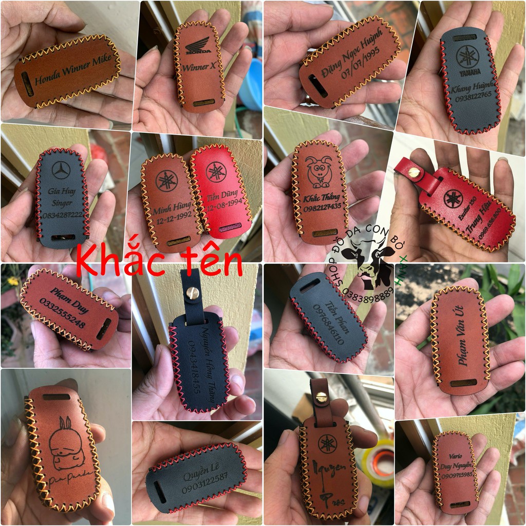 [Mã LIFEAUMAY giảm 10% tối đa 30k đơn 150k] Bao Da Chìa Khóa Hyperion Smartkey chống trộm, tìm xe handmade da thật