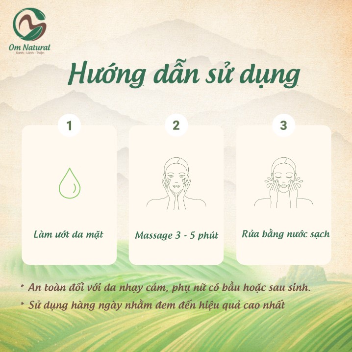 Combo 2 Sữa Rửa Mặt Tía Tô A OM Natural Làm Sạch Sâu, Dưỡng Ẩm nhẹ 120ML
