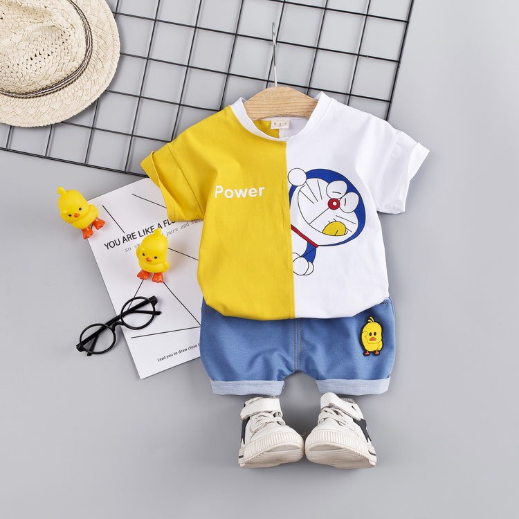 Set Áo Thun Tay Ngắn & Quần Short Cho Bé Trai