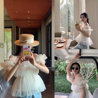 Áo babydoll voan lưới