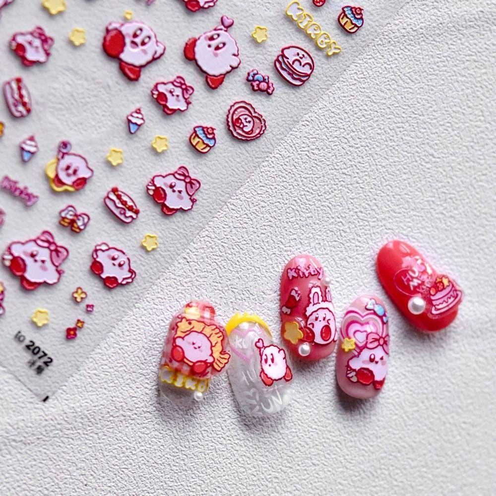 Nhãn Dán Móng Tay Hình Thỏ Hoạt Hình Dễ Thương