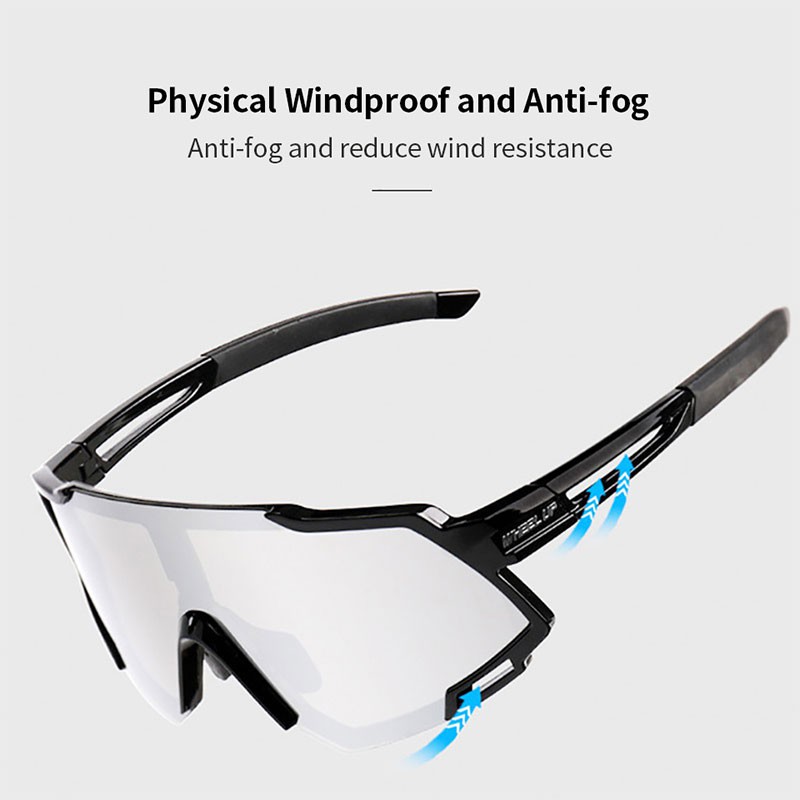 WHEEL UP Kính đi xe đạp Kính râm HD Chống lóa Kính mắt đầy màu sắc Kính thể thao Polarized Goggle Kính phản chiếu