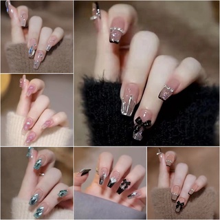2023 trend jesuscandy bộ móng tay giả nail keo dán móng giả đẹp 24 móng giả nails