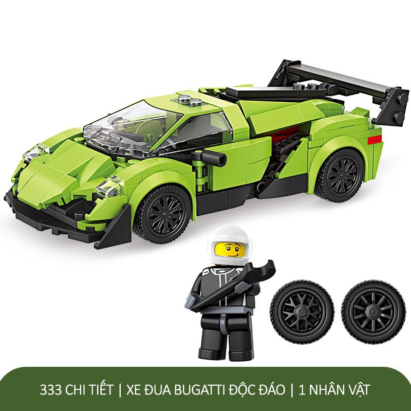 BỘ ĐỒ CHƠI LEGO XE ĐUA THỂ THAO BUGATI LEGO OTO TỶ LỆ 1:16