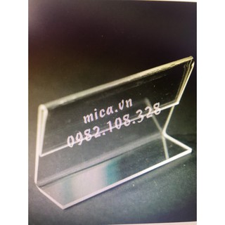 Combo 10c kẹp Menu Name Card mica
