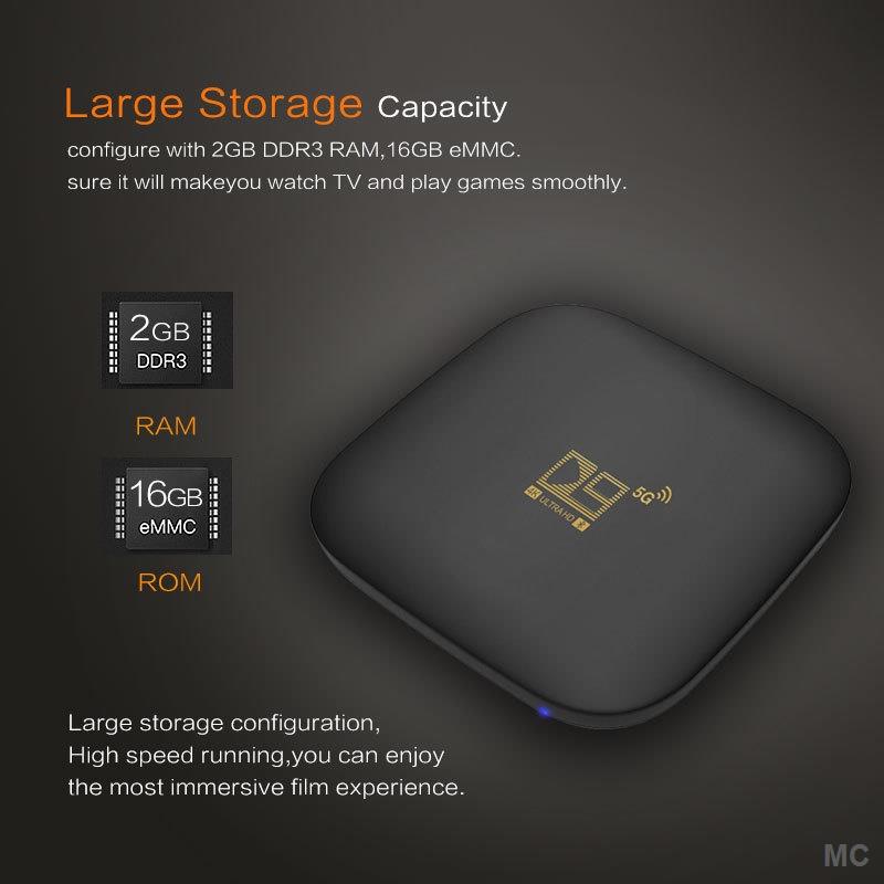 Đầu tv box D9 Android 10.0 5G / 2.4Gwifi 16GB + 256gb S905L ChấT LượNg Cao KèM Phụ KiệN