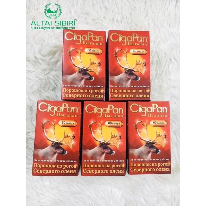 Nhung hươu Cigapa Nga 60v hỗ trợ sức khỏe, giảm tình trạng thiếu ngủ của người lớn | Thế Giới Skin Care