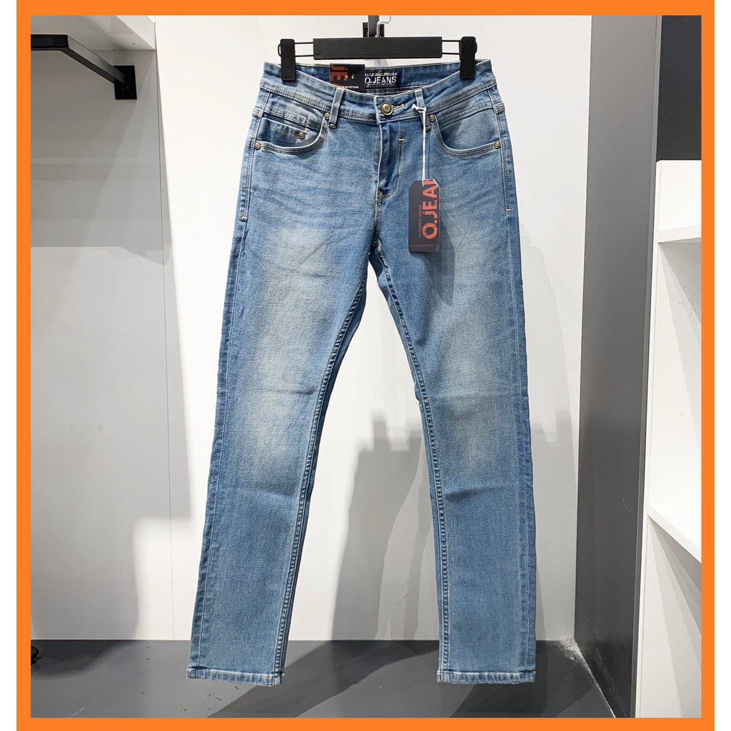 Quần Jean nam Ojeans ống ôm trẻ trung 30402 - XANH NHẠT . ↺ .new * *