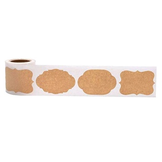 Set 20 nhãn dán chai lọ bằng giấy Kraft