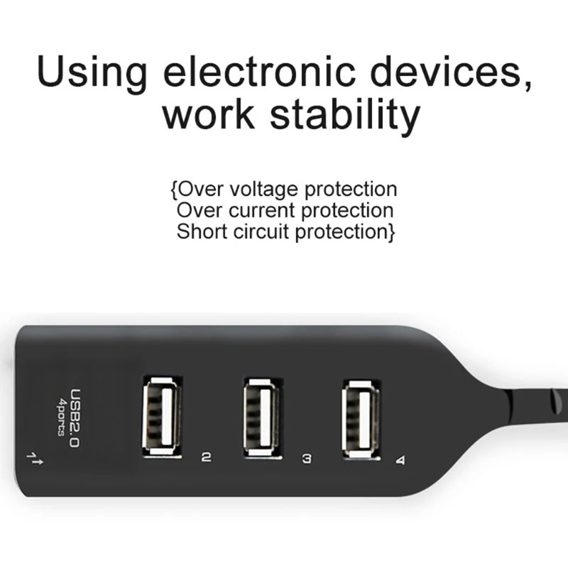 Bộ Chia USB 2.0 Tốc Độ Cao 5Mbps Cho Laptop