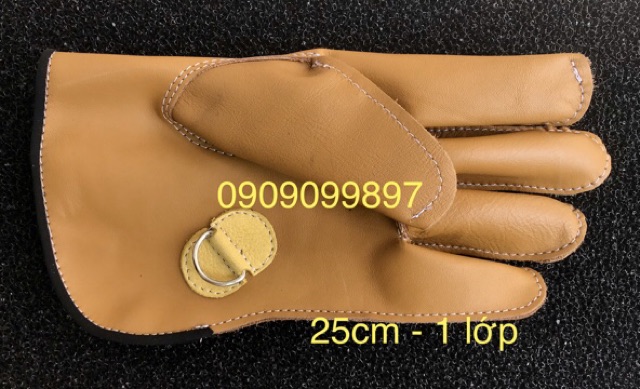 Găng tay da bò cao cấp 1 lớp 25cm