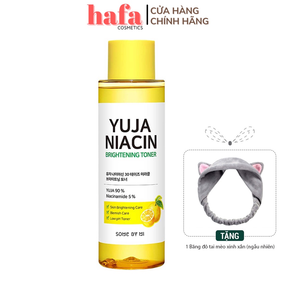 Nước hoa hồng dưỡng sáng da Some By Mi Yuja Niacin Brightening Toner 150ml + Tặng 1 Băng đô