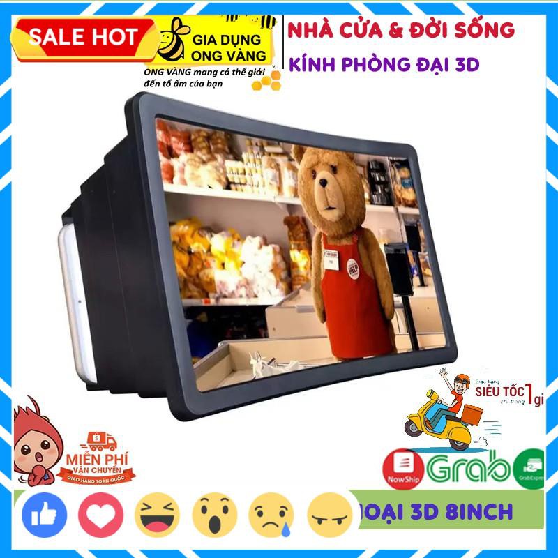 Kính Xem Phim Phóng Đại Hình Ảnh Điện Thoại 3D 8 Inch Thế Hệ Mới 2020