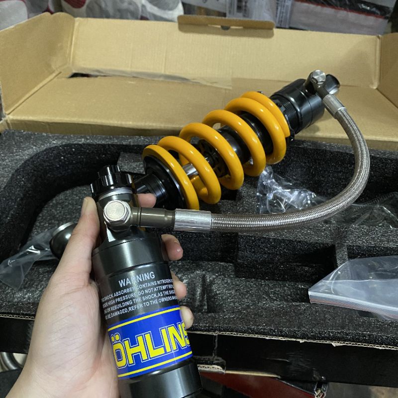 Phuộc bình dầu OHLINS Raider Satria xoay 360 độ....