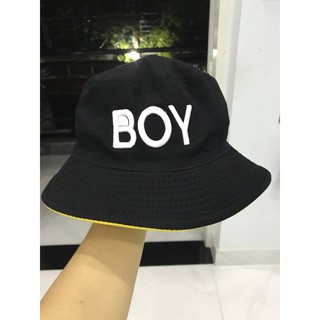 Nón Bucket 2 mặt thêu Boy