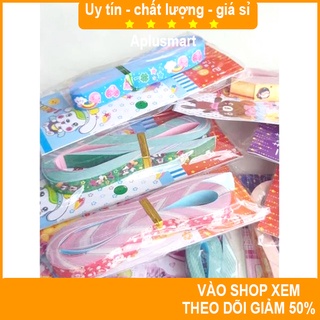 Giấy xếp sao cute origami nhiều kiểu⭐Set 50 giấy xếp sao họa tiết hoạt hình , Aplusmart