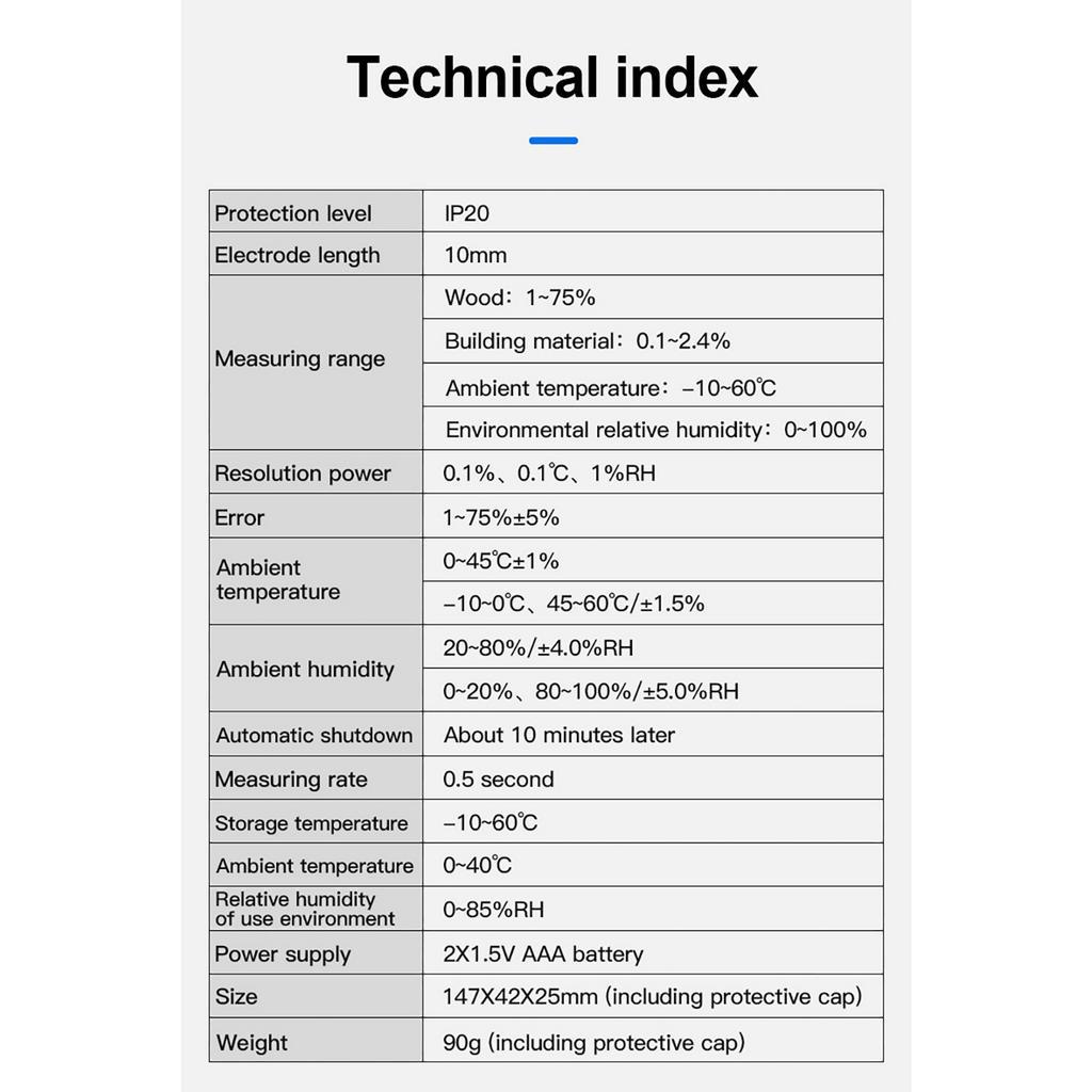 Thiết Bị Đo Độ Ẩm / Nhiệt Độ Màn Hình LCD Kỹ Thuật Số Bằng Gỗ
