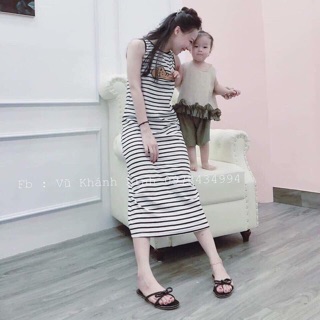 Váy kẻ suông sát nách 89k