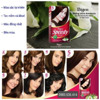 Thuốc Nhuộm Tóc Phủ Bạc BIGEN. Bigen số
