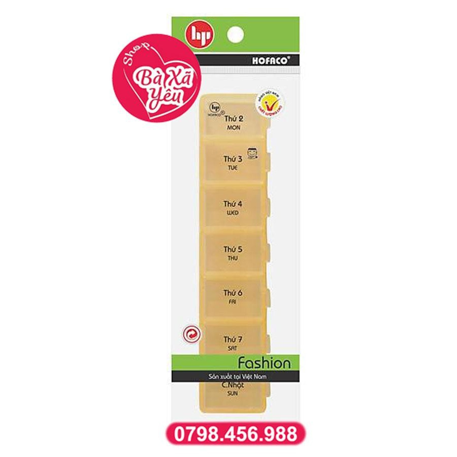Combo 3 Hộp Chia Thuốc 7 Ngày Hofaco - BX2188