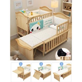 (Sẵn) GIƯỜNG CŨI GỖ  ĐA NĂNG  2 Tầng J528 Loại To 170cm