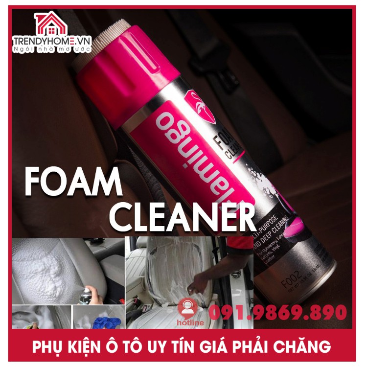 Bọt vệ sinh đa năng Flamingo Foam Cleaner F002 hàng chính hãng chất lượng cao Trendyhome.vn