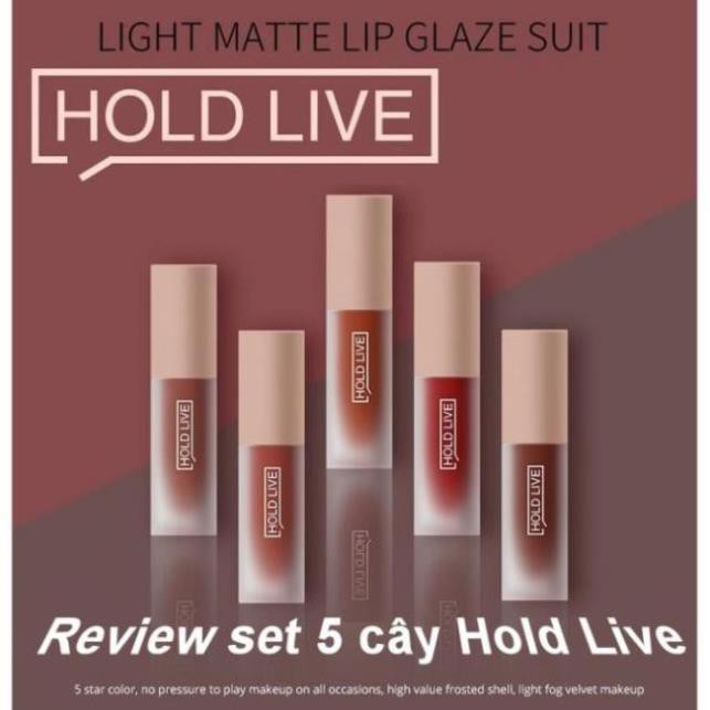 Set 5 Thỏi Son Kem Lì Mini Light Matte Lip Glaze Suite Dupe Fenty Beauty Giorgio Armani