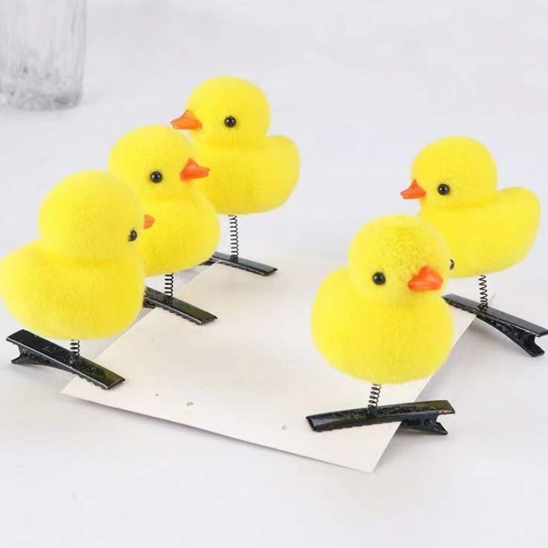 KẸP TÓC GÀ BÔNG, VỊT BÔNG DỄ THƯƠNG