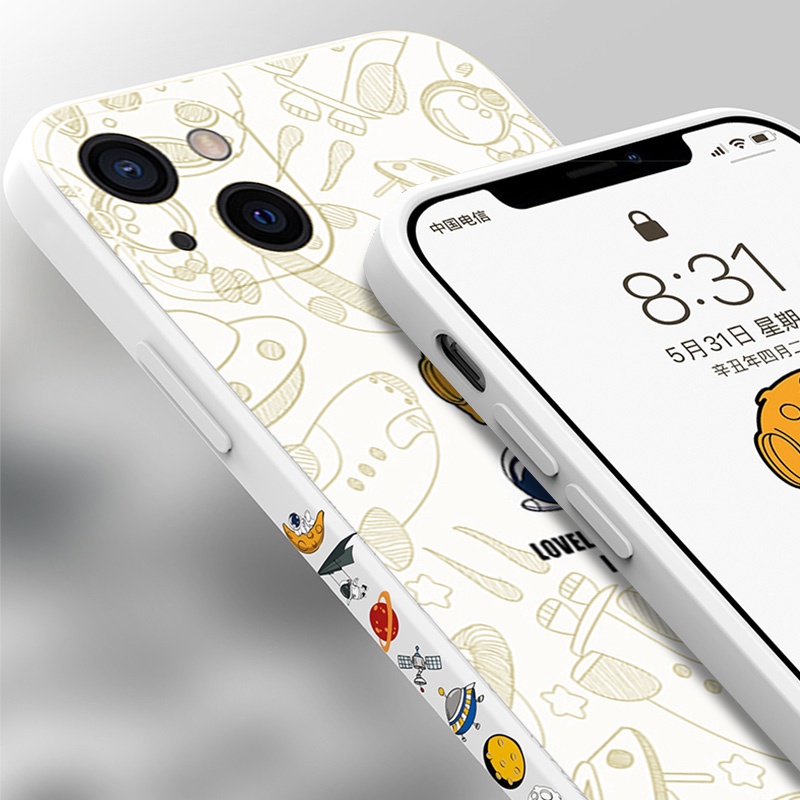 Ốp Điện Thoại Silicon Mềm Họa Tiết Phi Hành Gia Dễ Thương Cho Samsung A23-5G / 4G M23-5G / F23-5G M33-5G M53 A33 A53 A73 A13