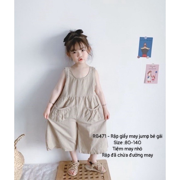 RG471_Rập giấy may jump bé gái