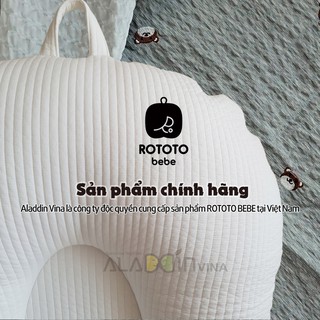 [Nhung123] Vỏ gối chống trào ngược ROTOTO BEBE chính hãng - Loại vỏ Ripple gợn sóng thiết kế mới