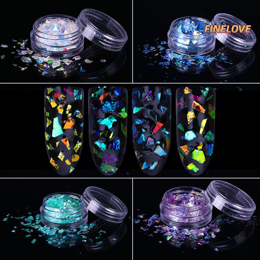 Bột Kim Tuyến Dạ Quang Dùng Trang Trí Móng Tay Nghệ Thuật DIY