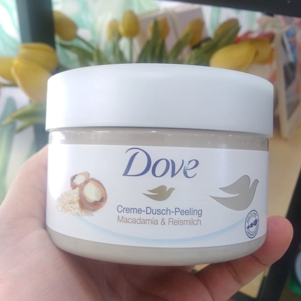 [Date 2025 - Bản Mỹ/ Đức/ Cadana] Tẩy Da Chết Toàn Thân, Body DOVE Creme Dusch Peeling