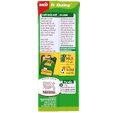 Thùng 48 Hộp Thức uống lúa mạch uống liền Nestlé MILO ít đường 180ml