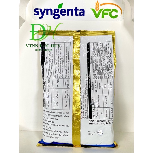 Ridomil Gold 68WG gói 1kg - SYNGENTA - Trị sương mai, thán thư, chết cây con