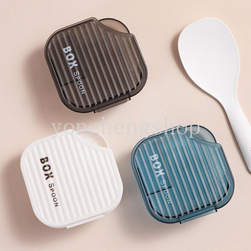 Giá Đỡ Muỗng Xới Cơm Nắp Lật Tự Dính Chống Bụi Sáng Tạo