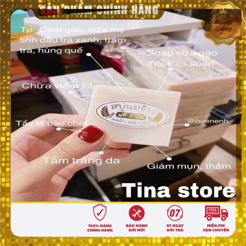 SOAP GẠO TRẮNG DA THÁI LAN CHÍNH HÃNG