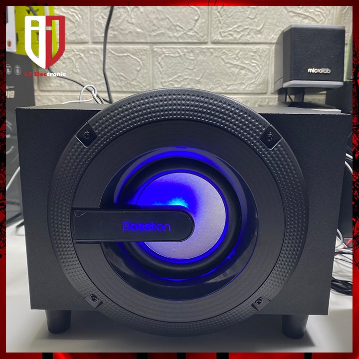 Loa máy tính laptop bluetooth để bàn chính hãng 2.1 BOSSTON T3700 có remote