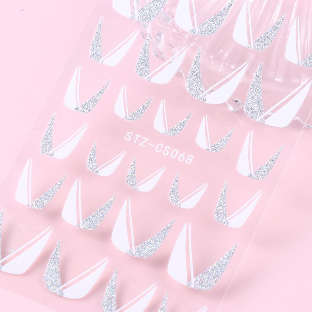 Miếng Dán Trang Trí Móng Tay Nghệ Thuật Dạng Sóng DIY