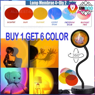 🇻🇳In Stock🇻🇳 Buy One Get 6Sunset Light Rainbow Light Never Shine Sun Chandelier Living Room Creative Decoration USB Floor Lights Bedroom Power Couple Atmospheric / Lighting live tv background @COD@EZGO