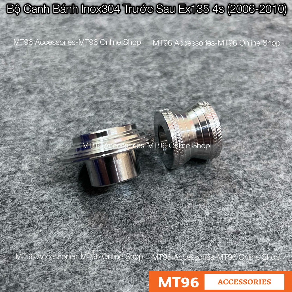 Bộ Canh Bánh Inox Cho Exciter 135 4s (2006-2010), Ex2010 Trước Sau Chuẩn Inox304