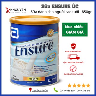 Sữa bột Ensure 850gr Úc (hàng air) Date mới