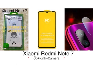 Ốp Lưng + Kính + Camera Xiaomi Redmi Note 7