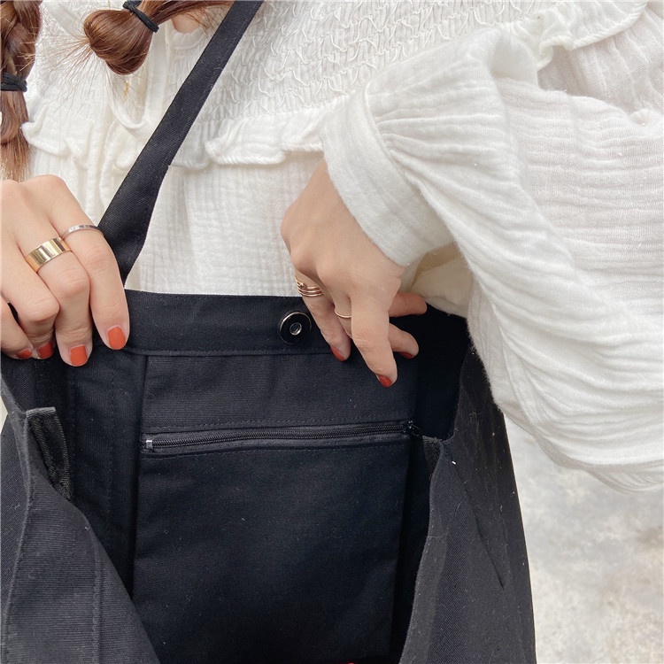 Túi Tote Basic chất canvas 5 màu cho nữ